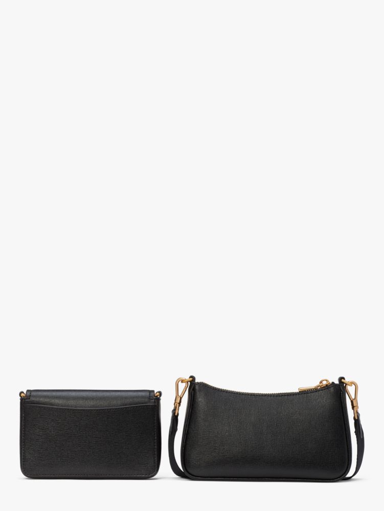 KateSpade Double Up Crossbody Black