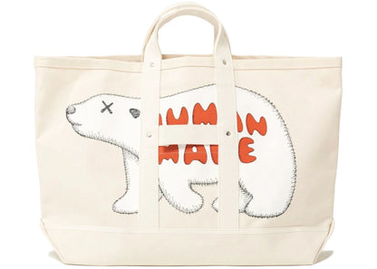 Kaws X Human Made Large Tote Bag White