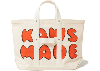 Kaws X Human Made Medium Tote Bag White