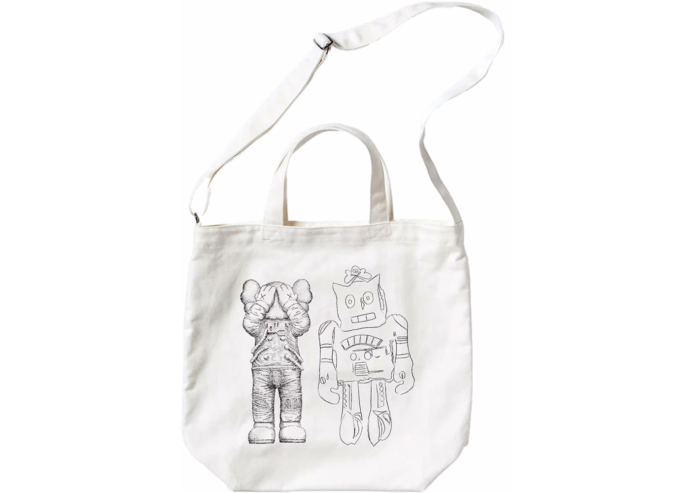 Kaws X Uniqlo Warhol 2Way Tote Bag White