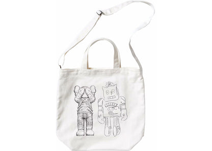 Kaws X Uniqlo Warhol 2Way Tote Bag White