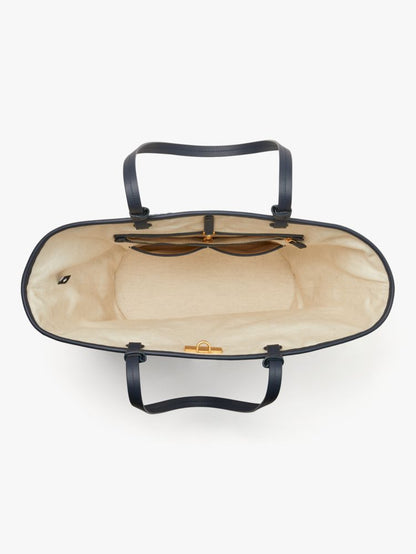 KateSpade Shore Thing Embellished Striped Straw Large Tote Blazer Blue Multi