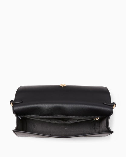 KateSpade Madison Willow Medium Flap Convertible Crossbody Purse Black