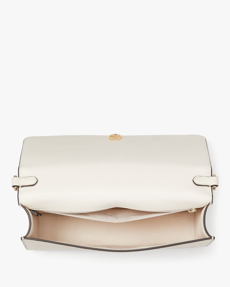 KateSpade Madison Willow Medium Flap Convertible Crossbody Purse Meringue