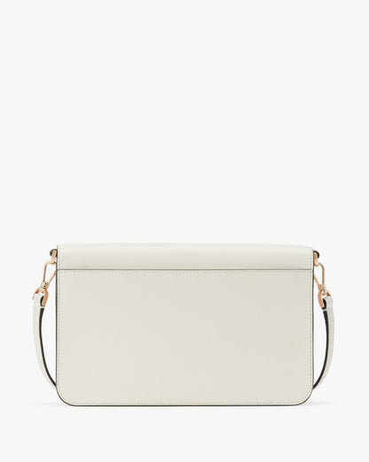KateSpade Madison Willow Medium Flap Convertible Crossbody Purse Meringue