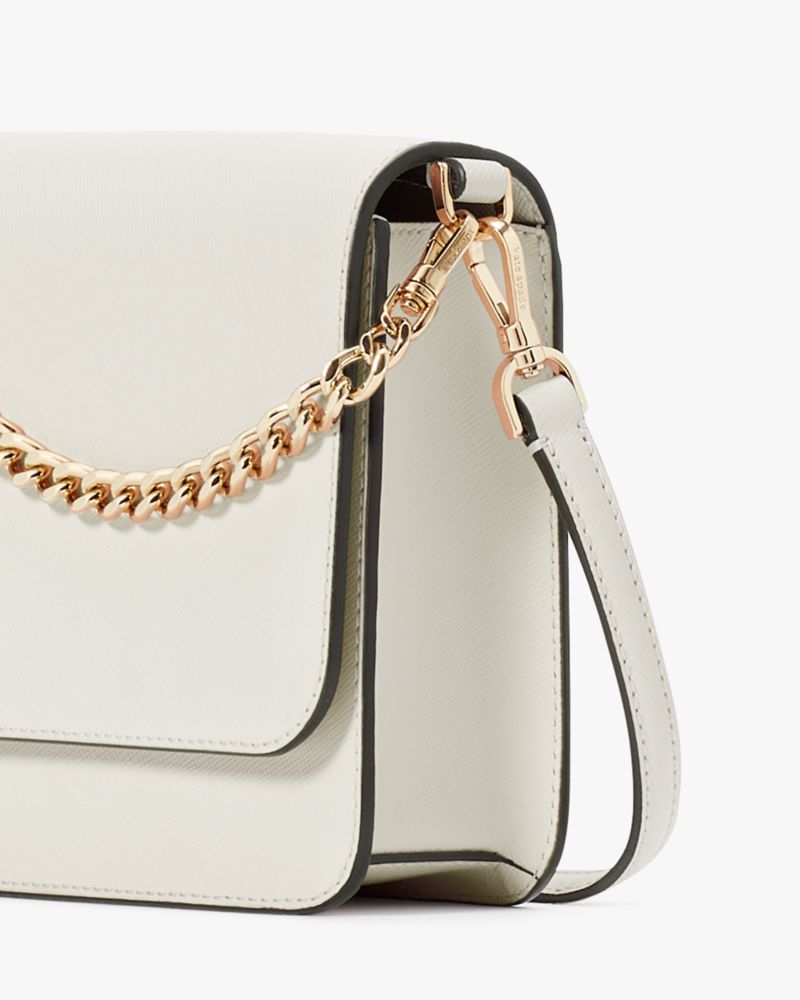 KateSpade Madison Willow Medium Flap Convertible Crossbody Purse Meringue
