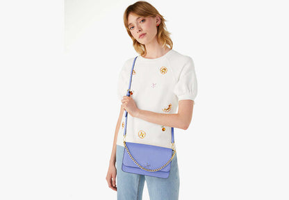Madison Willow Medium Flap Convertible Crossbody Purse Frosted Blueberry Frosted Blueberry
