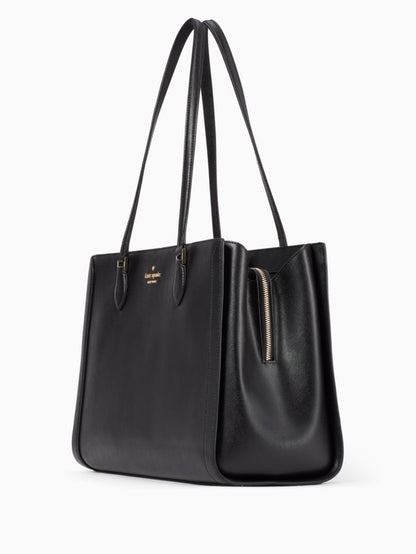 KateSpade Madison Saffiano East West Leather Large Laptop Tote Black