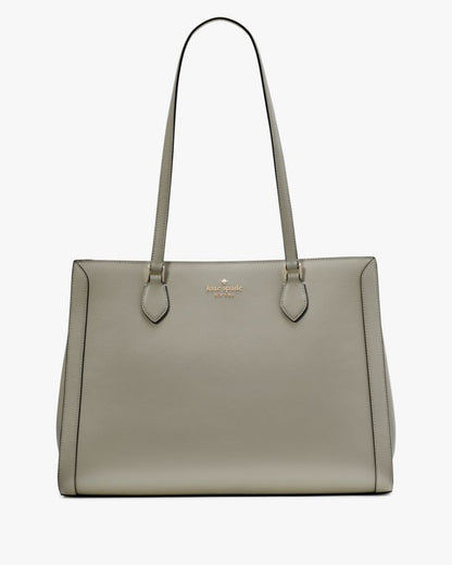 KateSpade Madison Saffiano East West Leather Large Laptop Tote Dusky Pine
