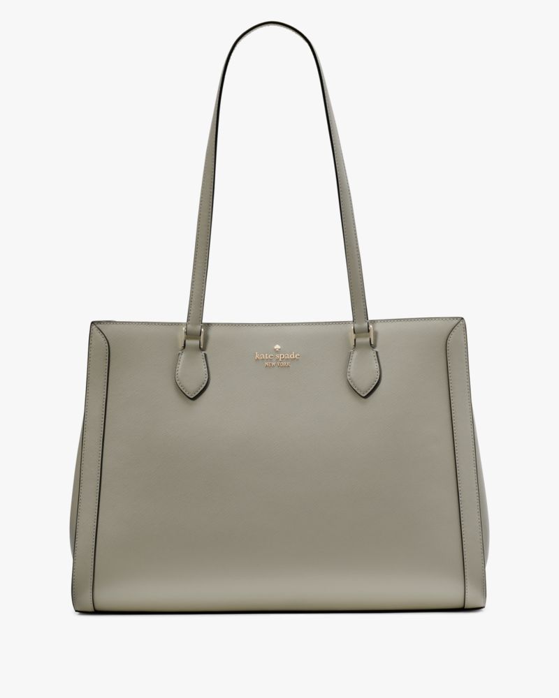KateSpade Madison Saffiano East West Leather Large Laptop Tote Dusky Pine
