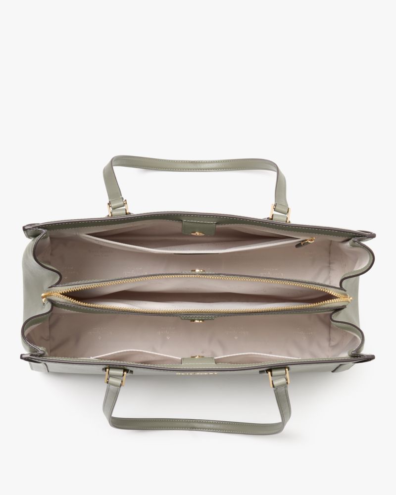 KateSpade Madison Saffiano East West Leather Large Laptop Tote Dusky Pine