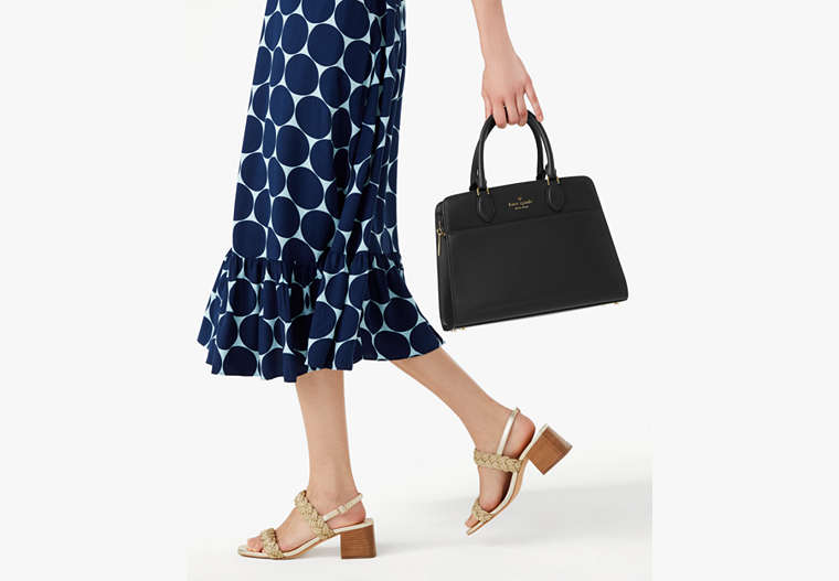 Madison Medium Satchel Bag Black Black
