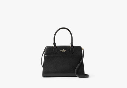 Madison Medium Satchel Bag Black Black