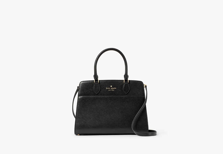 Madison Medium Satchel Bag Black Black