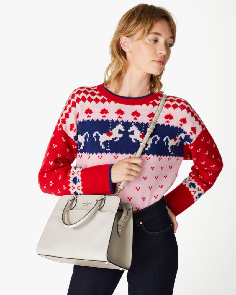 KateSpade Madison Medium Satchel Bag Meringue