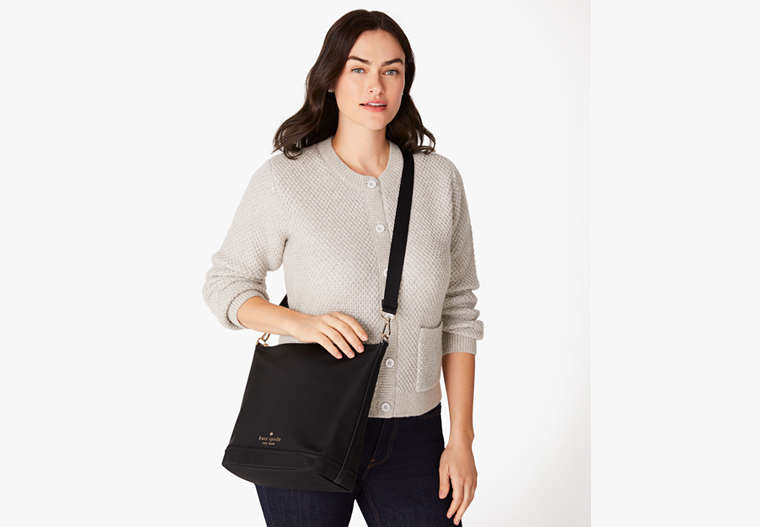Chelsea Large Duffle Crossbody Black Black