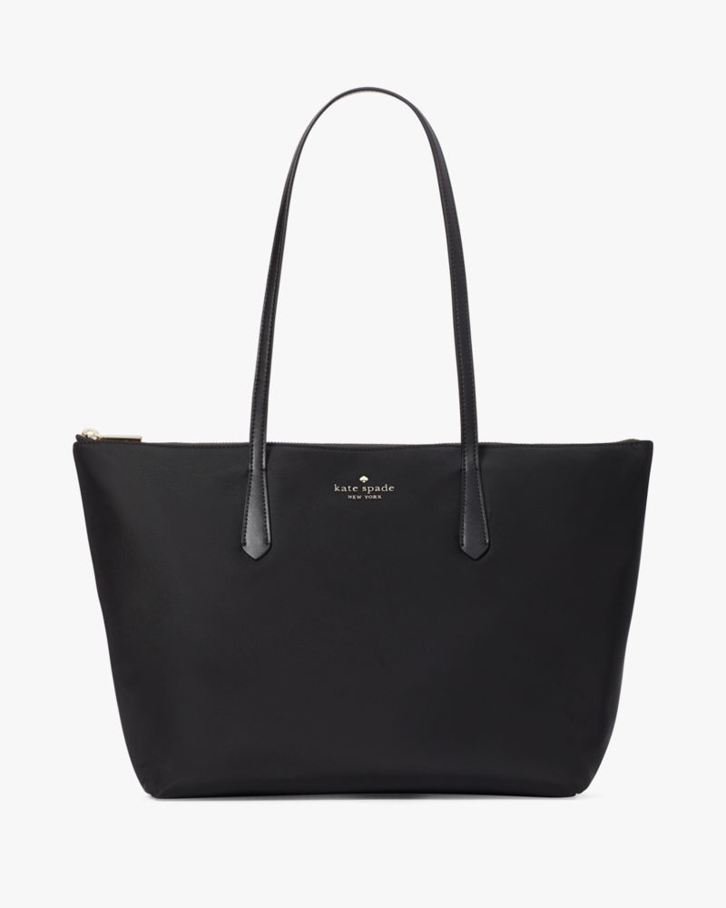 KateSpade Kitt Nylon Medium Tote Black