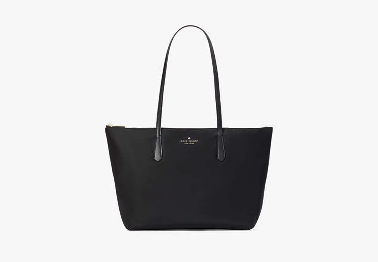 Kitt Nylon Medium Tote Black Black