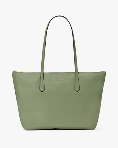 KateSpade Kitt Nylon Medium Tote Cedar Stand