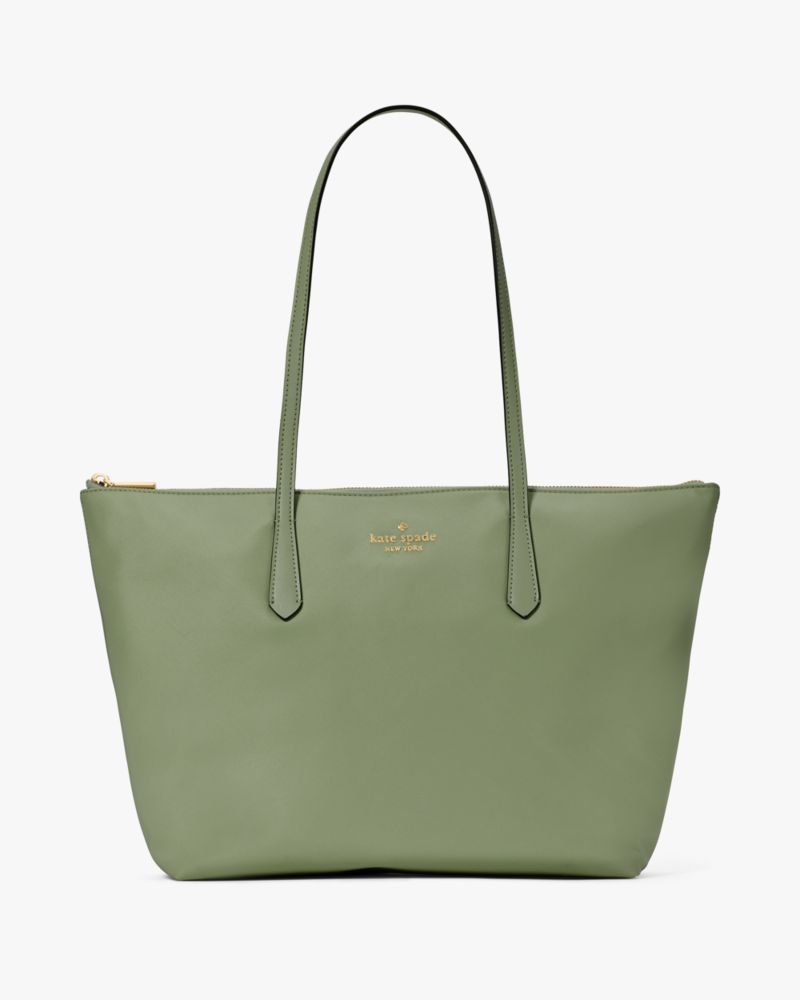 KateSpade Kitt Nylon Medium Tote Cedar Stand