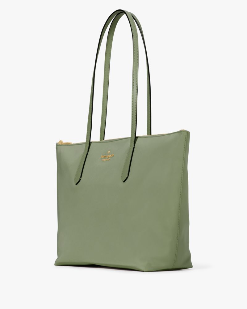 KateSpade Kitt Nylon Medium Tote Cedar Stand
