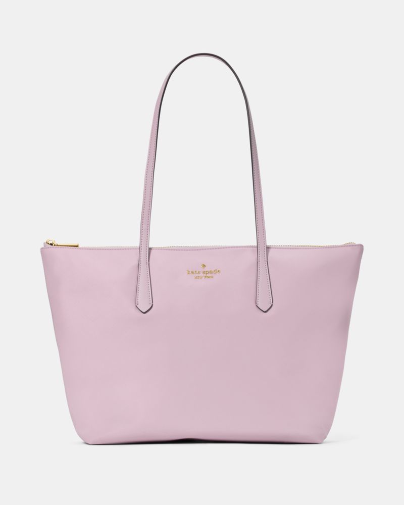 KateSpade Kitt Nylon Medium Tote Lavender Smoke