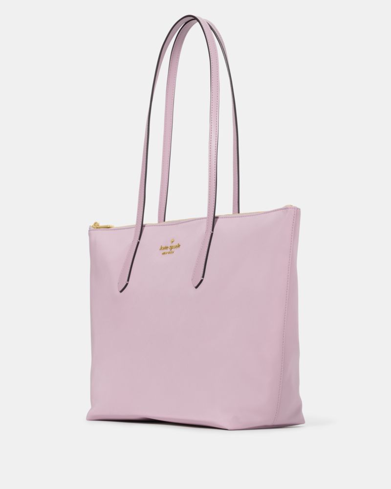 KateSpade Kitt Nylon Medium Tote Lavender Smoke