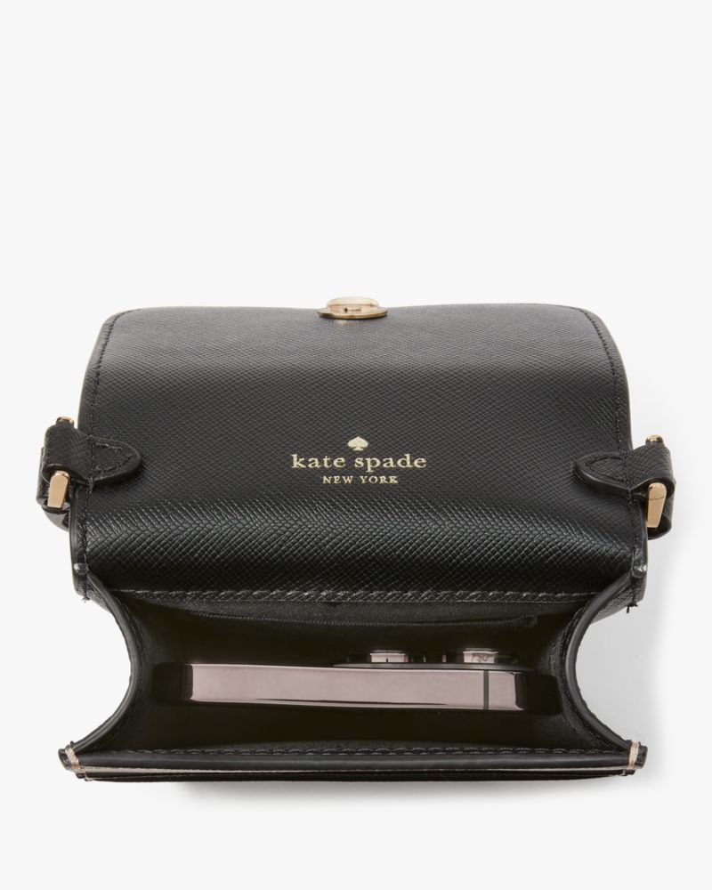 KateSpade Madison North South Flap Phone Crossbody Toasted Hazelnut Multi