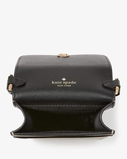KateSpade Madison North South Flap Phone Crossbody Toasted Hazelnut Multi
