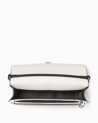 KateSpade Madison Willow Mini Flap Crossbody Platinum Grey Multi