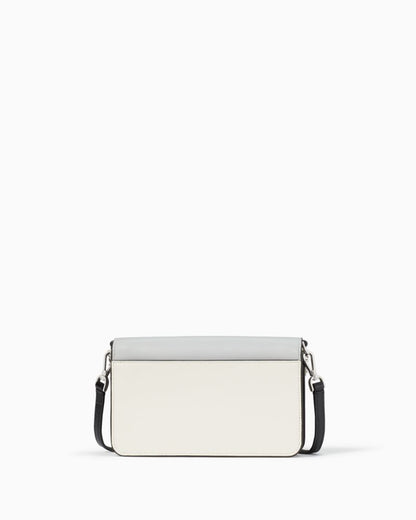 KateSpade Madison Willow Mini Flap Crossbody Platinum Grey Multi