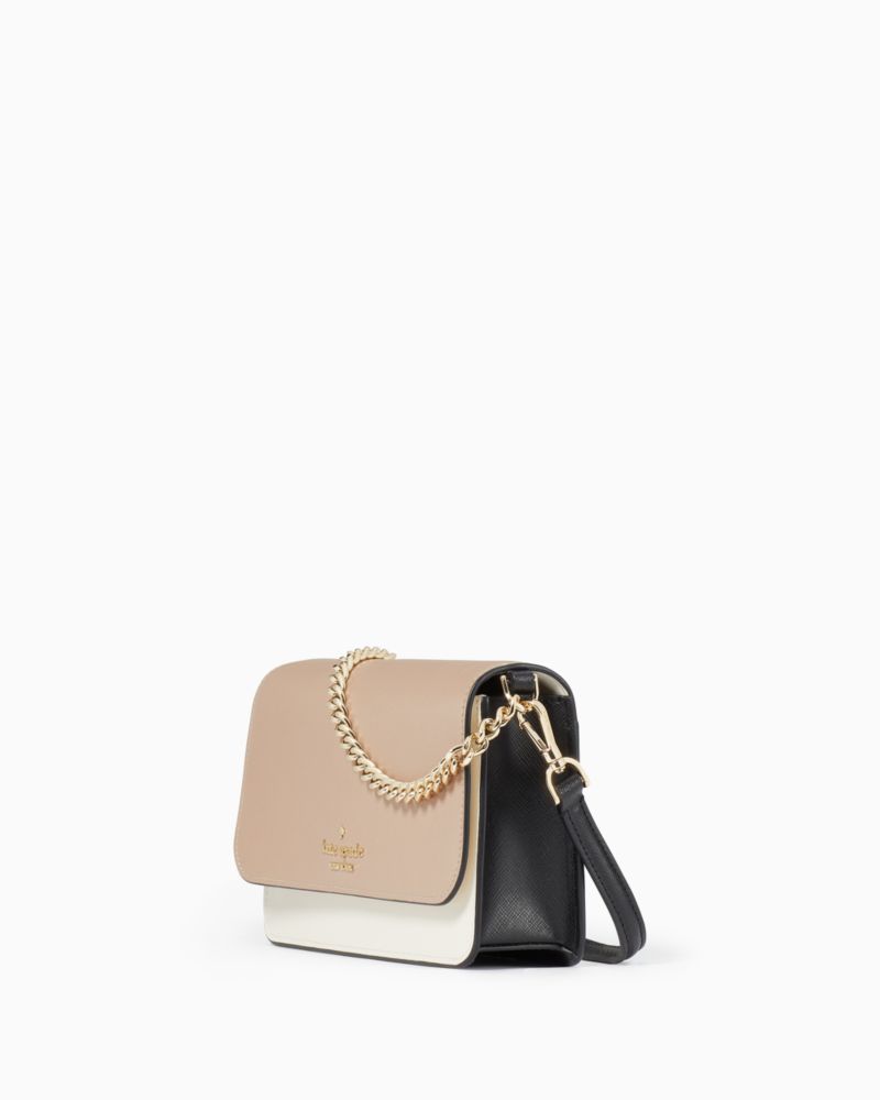 KateSpade Madison Willow Mini Flap Crossbody Toasted Hazelnut Multi