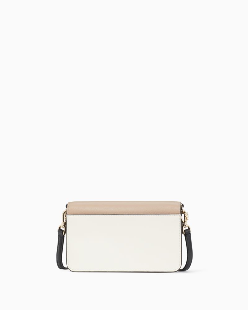 KateSpade Madison Willow Mini Flap Crossbody Toasted Hazelnut Multi