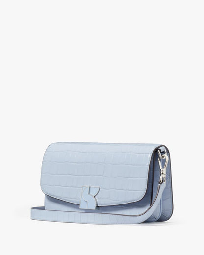 KateSpade Dakota Croc embossed Medium Convertible Shoulder Bag North Star