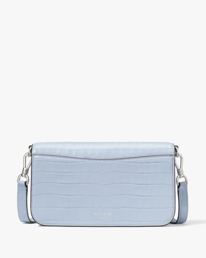 KateSpade Dakota Croc embossed Medium Convertible Shoulder Bag North Star