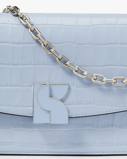 KateSpade Dakota Croc embossed Medium Convertible Shoulder Bag North Star