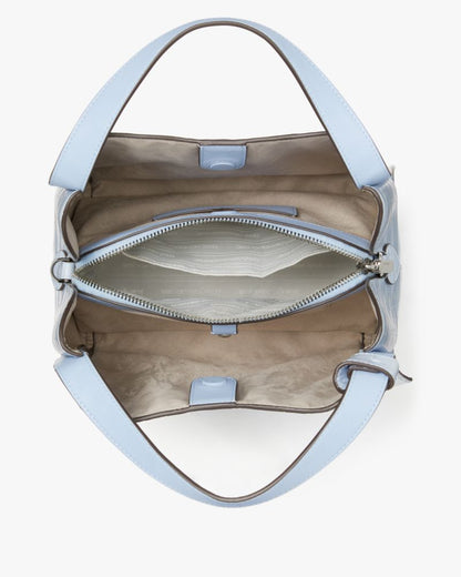 KateSpade Knott Croc embossed Medium Crossbody Tote North Star