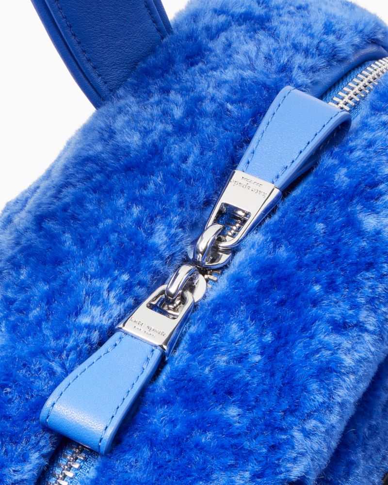 KateSpade Apres Chic Faux Shearling Satchel Fluorite