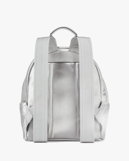 KateSpade Sam Icon Quilted Satin Small Backpack Silver