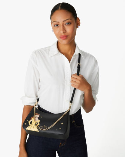 KateSpade Disney X Kate Spade New York Beauty And The Beast Convertible Crossbody Black Multi