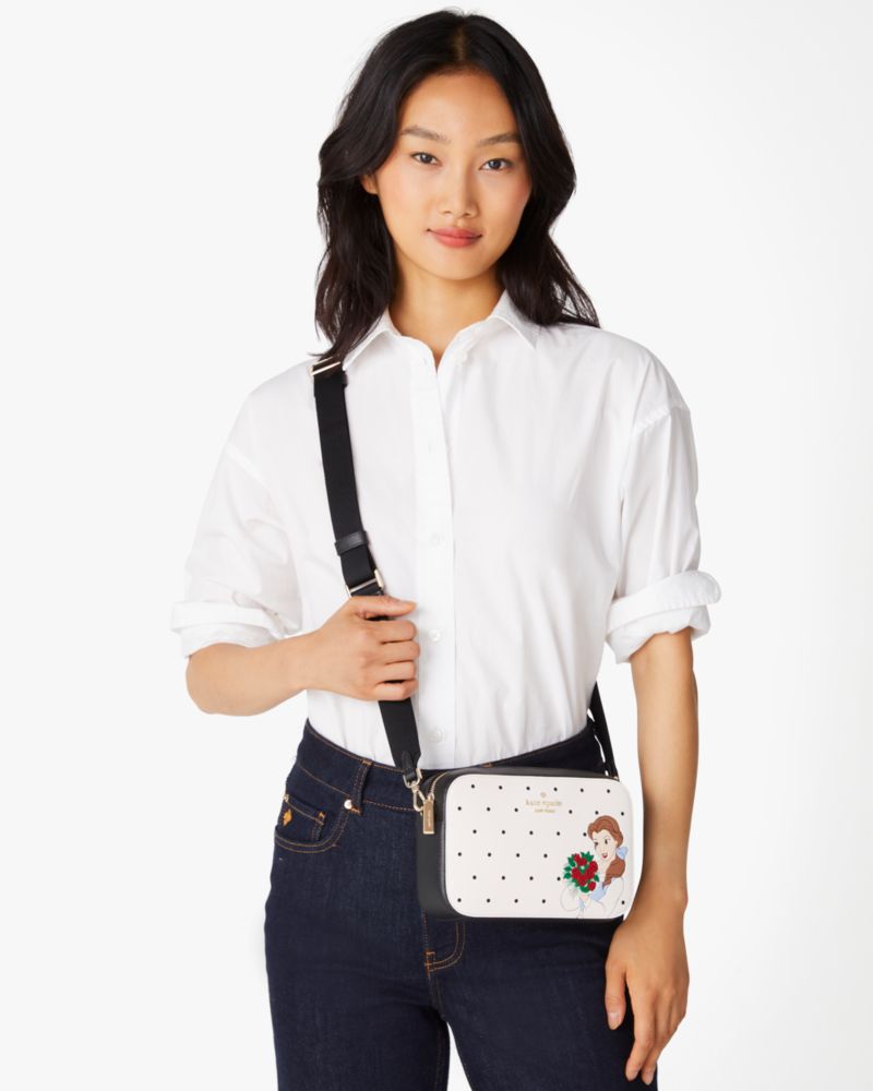 KateSpade Disney X Kate Spade New York Beauty And The Beast Mini Camera Bag Cream Multi