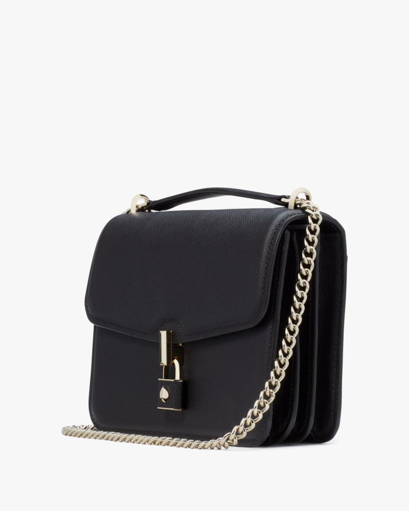 KateSpade Locket Large Flap Shoulder Bag Black