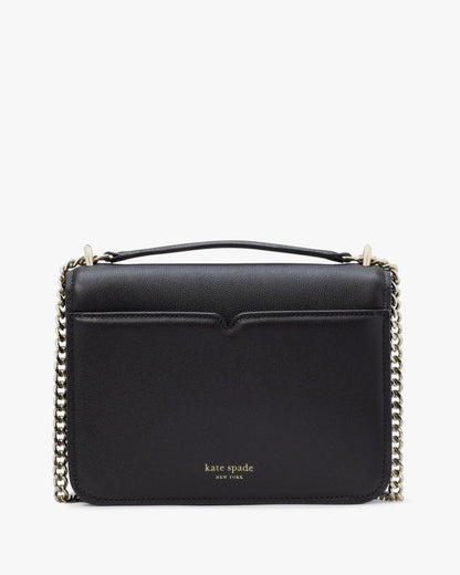 KateSpade Locket Large Flap Shoulder Bag Black