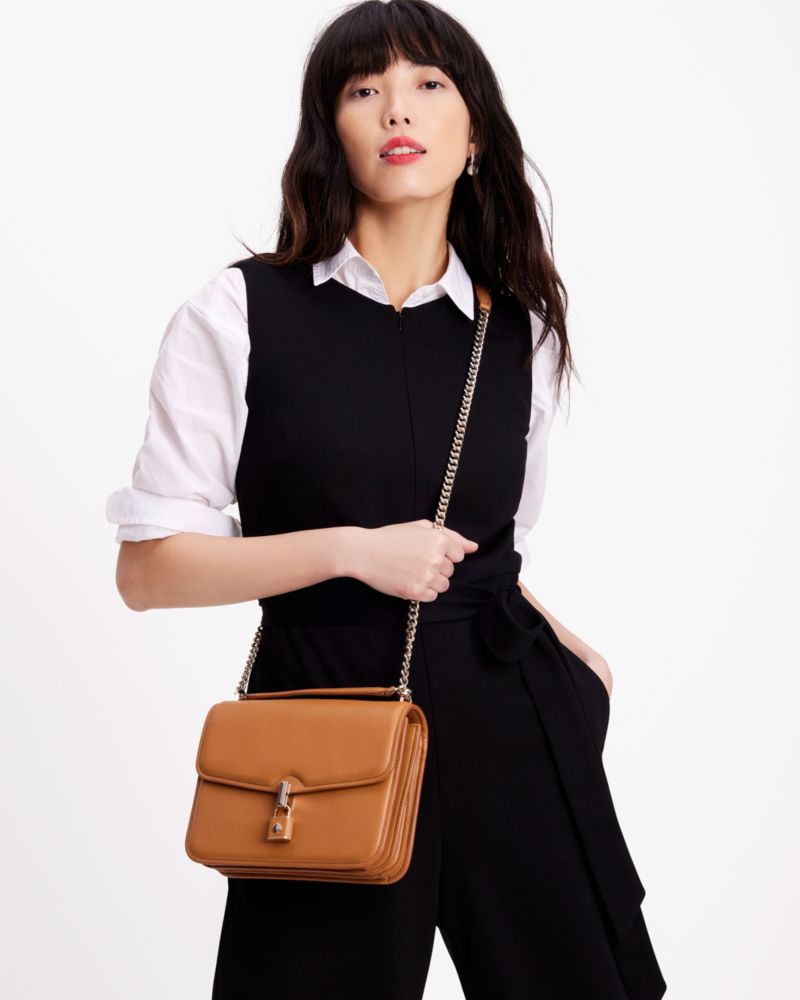 KateSpade Locket Large Flap Shoulder Bag Bungalow