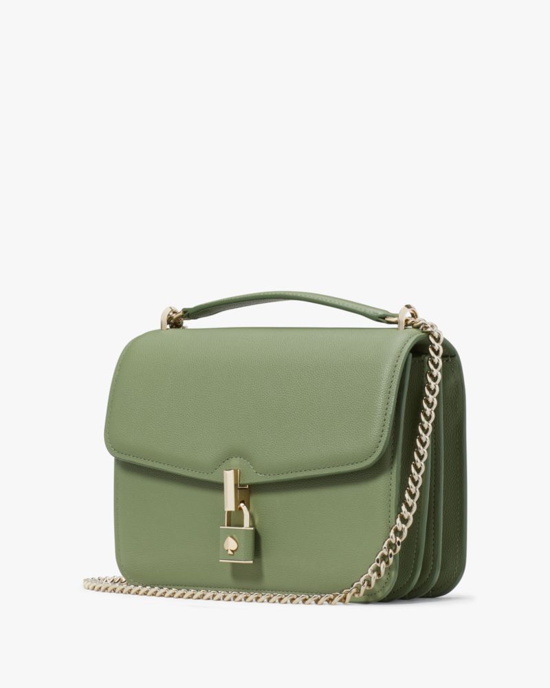 KateSpade Locket Large Flap Shoulder Bag Romaine