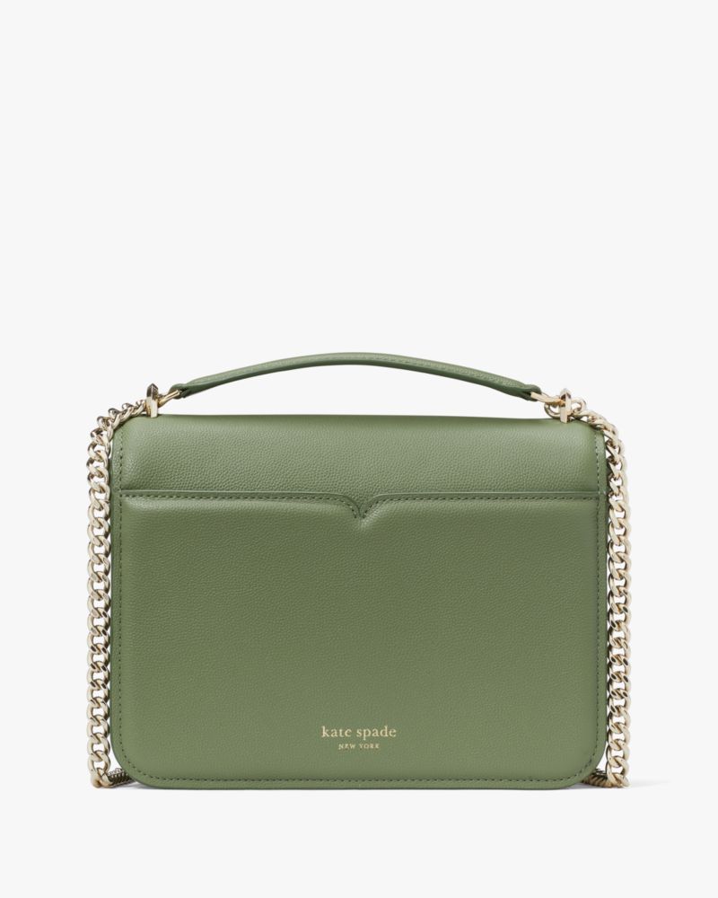 KateSpade Locket Large Flap Shoulder Bag Romaine