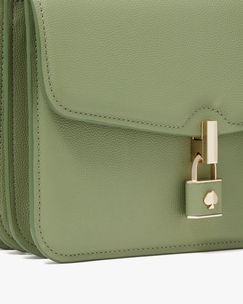 KateSpade Locket Large Flap Shoulder Bag Romaine