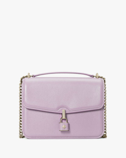 KateSpade Locket Large Flap Shoulder Bag Violet Mist