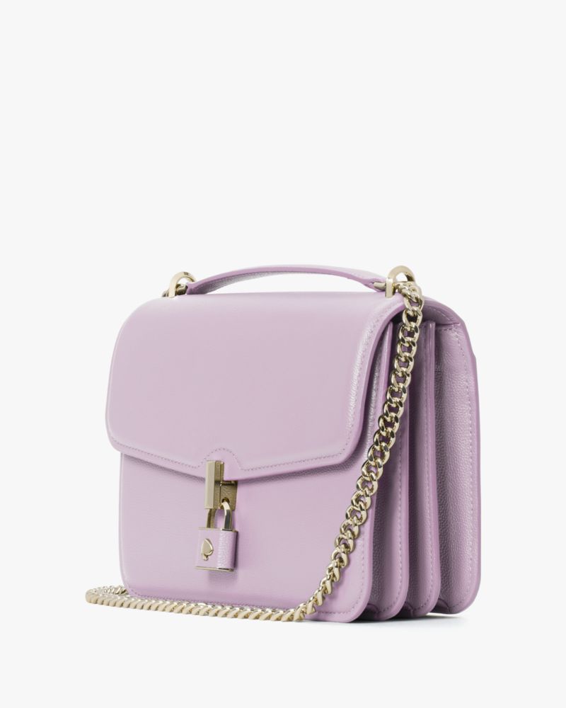 KateSpade Locket Large Flap Shoulder Bag Violet Mist