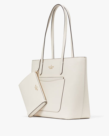 KateSpade Staci Large Tote Set Meringue